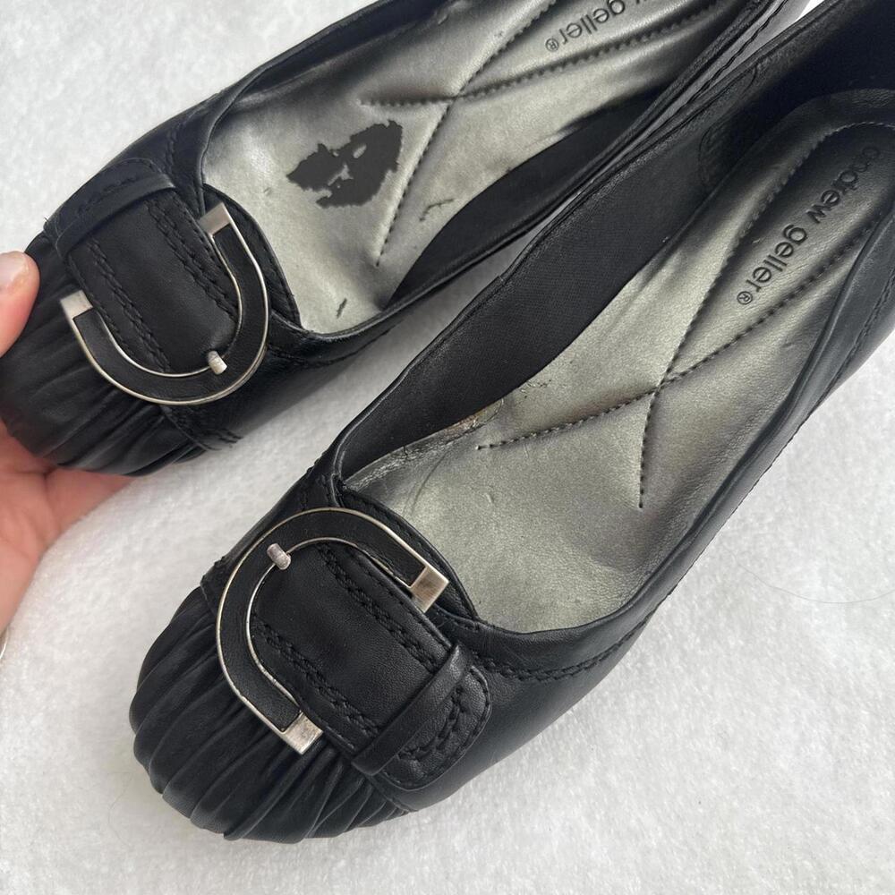 Y2k Black Basic Wedge With Buckles - image 3